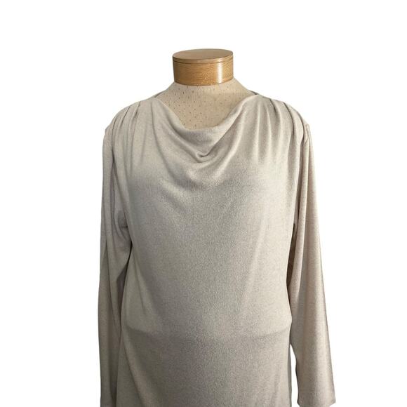Lane Bryant‎ Beige Open Front Cardigan Plus Size 14/16 Lightweight Rayon Blend - Picture 9 of 10
